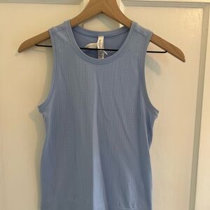 Athleta Blue Fitted Sleeveless Tank Top